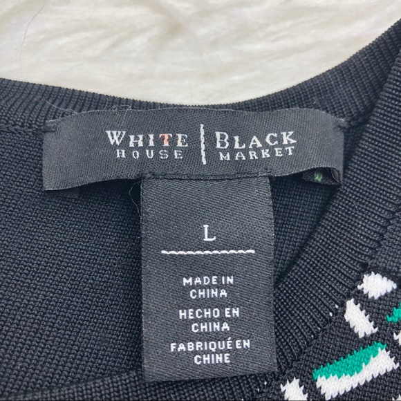 ❌SOLD❌WHBM Sleeveless Fit & Flare Jacquard Dress - Picture 9 of 9